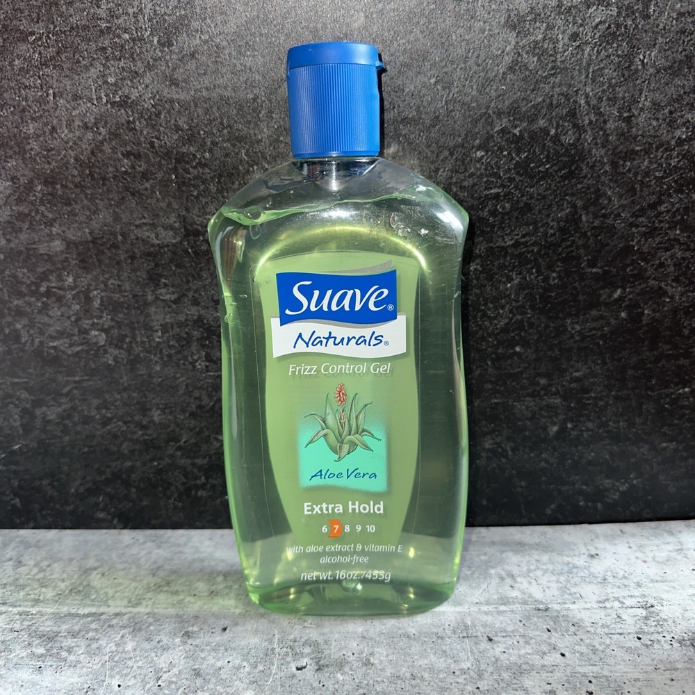 Naturals Suave Alcohol Free Extra Hold Aleo Vera Frizz Control Hair Gel 16oz